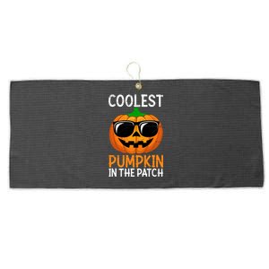 Halloween Coolest Pumpkin In The Patch Large Microfiber Waffle Golf Towel