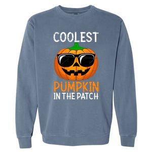 Halloween Coolest Pumpkin In The Patch Garment-Dyed Sweatshirt