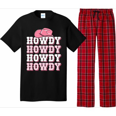 Howdy Cow Print Western Country Cowgirl Texas Rodeo Pajama Set