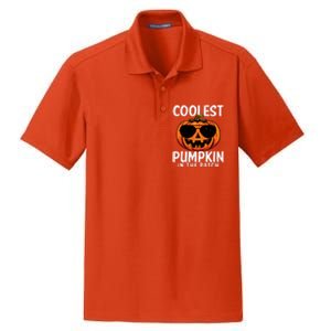 Halloween Coolest Pumpkin In The Patch Dry Zone Grid Polo