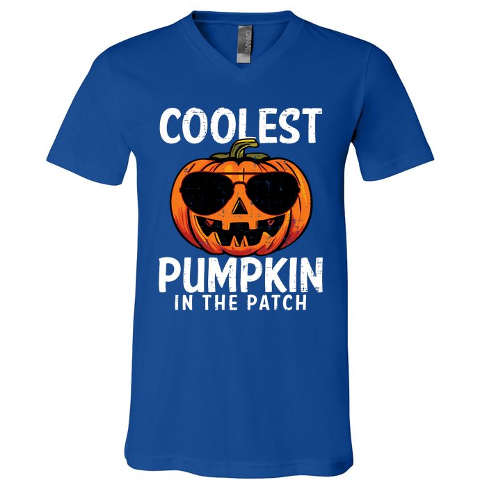 Halloween Coolest Pumpkin In The Patch V-Neck T-Shirt