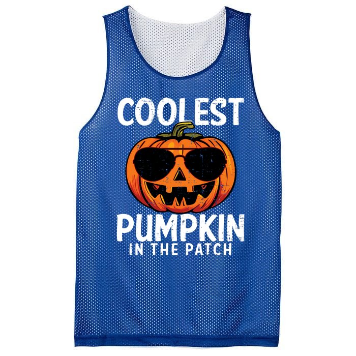 Halloween Coolest Pumpkin In The Patch Mesh Reversible Basketball Jersey Tank