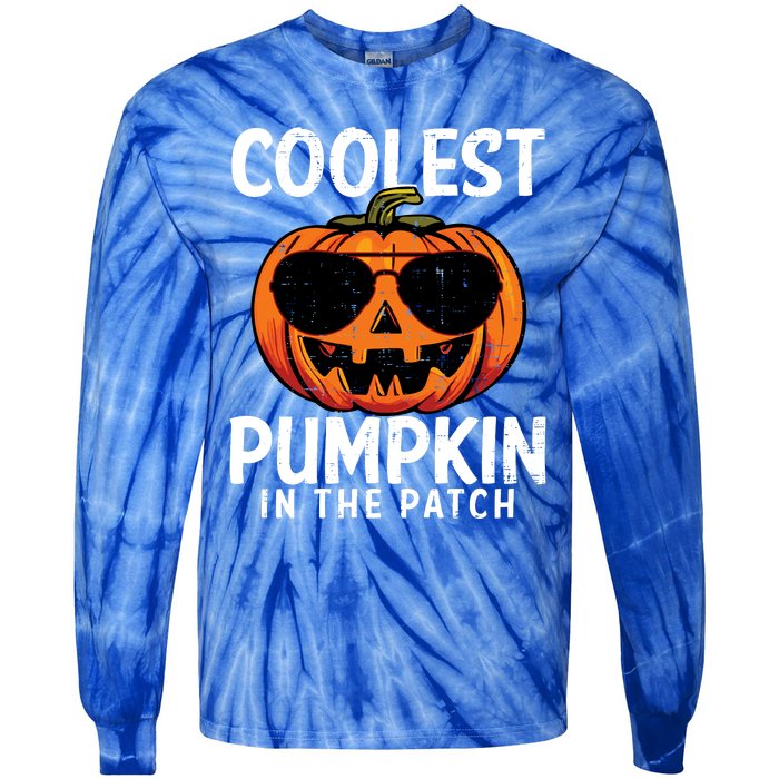 Halloween Coolest Pumpkin In The Patch Tie-Dye Long Sleeve Shirt