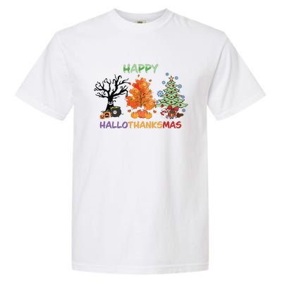 Highland Cow Print Halloween Christmas Garment-Dyed Heavyweight T-Shirt