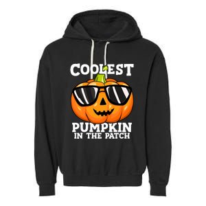 Halloween Coolest Pumpkin In The Patch Garment-Dyed Fleece Hoodie