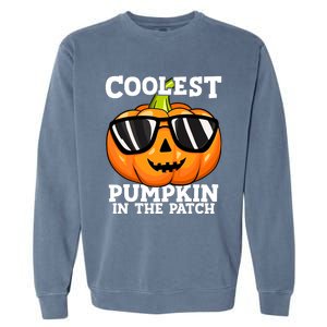 Halloween Coolest Pumpkin In The Patch Garment-Dyed Sweatshirt