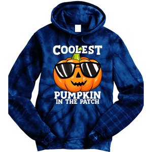 Halloween Coolest Pumpkin In The Patch Tie Dye Hoodie