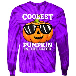 Halloween Coolest Pumpkin In The Patch Tie-Dye Long Sleeve Shirt