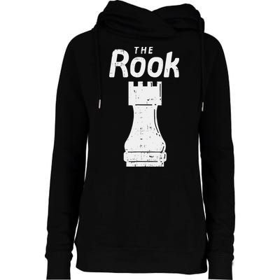 Halloween Chess Piece The Rook Matching Costume Womens Funnel Neck Pullover Hood