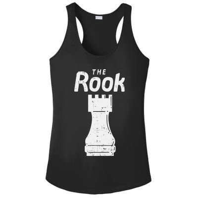 Halloween Chess Piece The Rook Matching Costume Ladies PosiCharge Competitor Racerback Tank