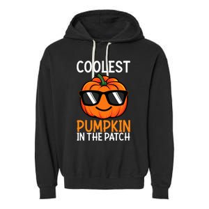 Halloween Coolest Pumpkin In The Patch Garment-Dyed Fleece Hoodie