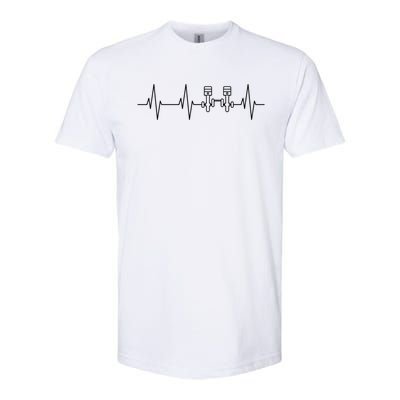 Heartbeat Crankshaft Piston Engine Workshop Great Gift Softstyle CVC T-Shirt