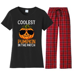 Halloween Coolest Pumpkin In The Patch Women's Flannel Pajama Set