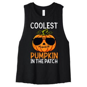 Halloween Coolest Pumpkin In The Patch Women's Racerback Cropped Tank