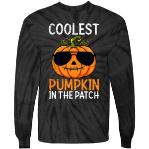 Halloween Coolest Pumpkin In The Patch Tie-Dye Long Sleeve Shirt