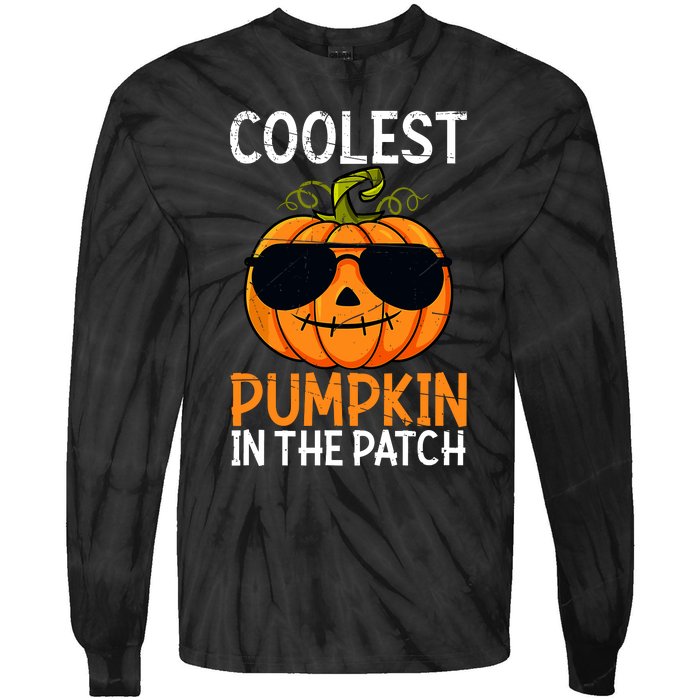 Halloween Coolest Pumpkin In The Patch Tie-Dye Long Sleeve Shirt