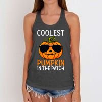 Halloween Coolest Pumpkin In The Patch Women's Knotted Racerback Tank