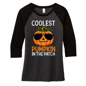 Halloween Coolest Pumpkin In The Patch Women's Tri-Blend 3/4-Sleeve Raglan Shirt