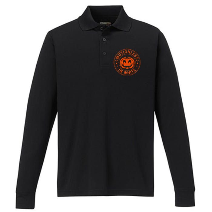 Halloween Costume Pumpkin Scary Performance Long Sleeve Polo