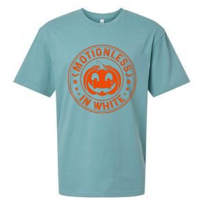 Halloween Costume Pumpkin Scary Sueded Cloud Jersey T-Shirt