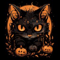 Halloween Cat Pumpkins Cooling Performance Crew T-Shirt
