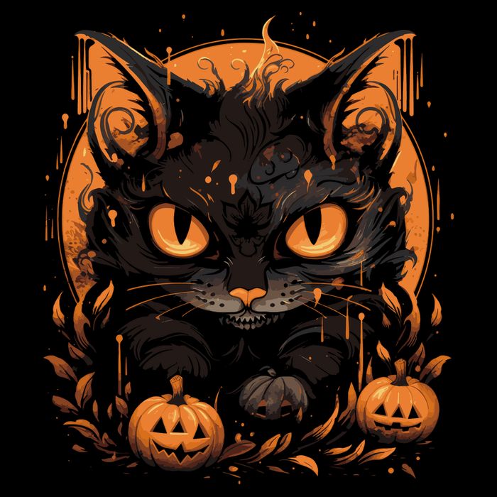 Halloween Cat Pumpkins Cooling Performance Crew T-Shirt