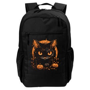 Halloween Cat Pumpkins Daily Commute Backpack