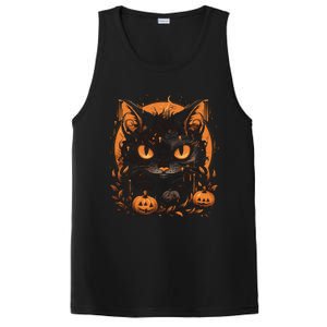 Halloween Cat Pumpkins PosiCharge Competitor Tank