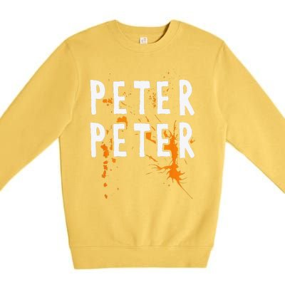 Halloween Costume Peter Pumpkin Eater Splash Premium Crewneck Sweatshirt