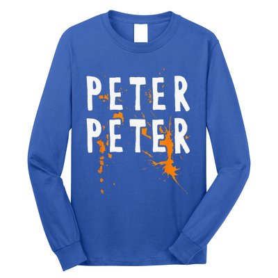 Halloween Costume Peter Pumpkin Eater Splash Long Sleeve Shirt