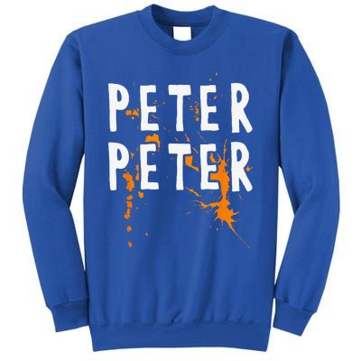 Halloween Costume Peter Pumpkin Eater Splash Sweatshirt