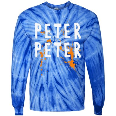 Halloween Costume Peter Pumpkin Eater Splash Tie-Dye Long Sleeve Shirt