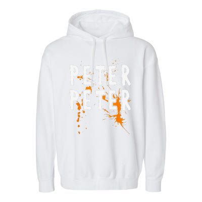 Halloween Costume Peter Pumpkin Eater Splash Garment-Dyed Fleece Hoodie