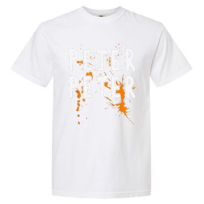 Halloween Costume Peter Pumpkin Eater Splash Garment-Dyed Heavyweight T-Shirt