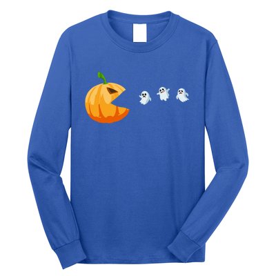 Halloween Costume Pumpkin Eating Ghosts Gift Long Sleeve Shirt