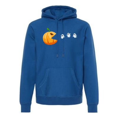 Halloween Costume Pumpkin Eating Ghosts Gift Premium Hoodie