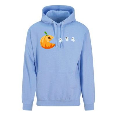 Halloween Costume Pumpkin Eating Ghosts Gift Unisex Surf Hoodie