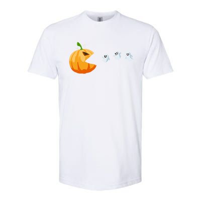 Halloween Costume Pumpkin Eating Ghosts Gift Softstyle® CVC T-Shirt