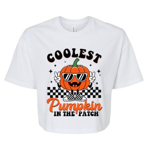 Halloween Coolest Pumpkin In The Patch Bella+Canvas Jersey Crop Tee