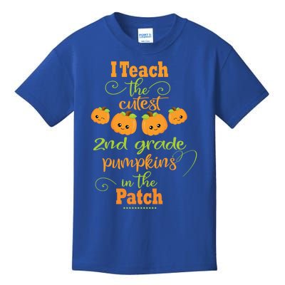 Halloween Cutest Pumpkins Funny Second Grade Teacher Gift Kids T-Shirt