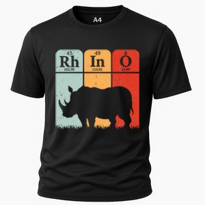 Hippo Chemistry Periodic Table Elements Rhinoceros Lover Cooling Performance Crew T-Shirt