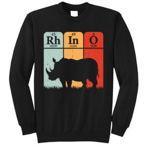 Hippo Chemistry Periodic Table Elements Rhinoceros Lover Sweatshirt