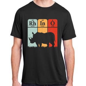 Hippo Chemistry Periodic Table Elements Rhinoceros Lover Adult ChromaSoft Performance T-Shirt