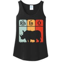 Hippo Chemistry Periodic Table Elements Rhinoceros Lover Ladies Essential Tank