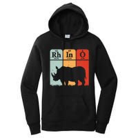 Hippo Chemistry Periodic Table Elements Rhinoceros Lover Women's Pullover Hoodie