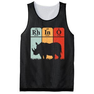 Hippo Chemistry Periodic Table Elements Rhinoceros Lover Mesh Reversible Basketball Jersey Tank