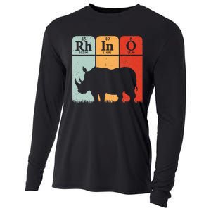 Hippo Chemistry Periodic Table Elements Rhinoceros Lover Cooling Performance Long Sleeve Crew