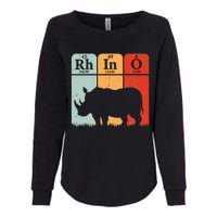 Hippo Chemistry Periodic Table Elements Rhinoceros Lover Womens California Wash Sweatshirt