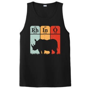 Hippo Chemistry Periodic Table Elements Rhinoceros Lover PosiCharge Competitor Tank