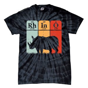 Hippo Chemistry Periodic Table Elements Rhinoceros Lover Tie-Dye T-Shirt